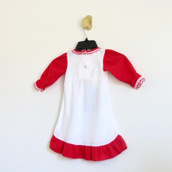 Bates Jama Vintage 80s Care Bear Cousins Nightgown Christmas PJs Dress 12 MO - Picture 5 of 6